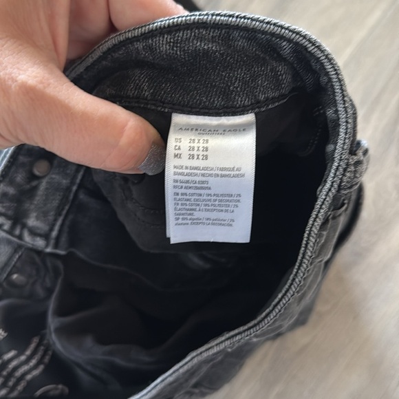 American Eagle Outfitters Black denim slim jeans size 28 - Picture 8 of 11